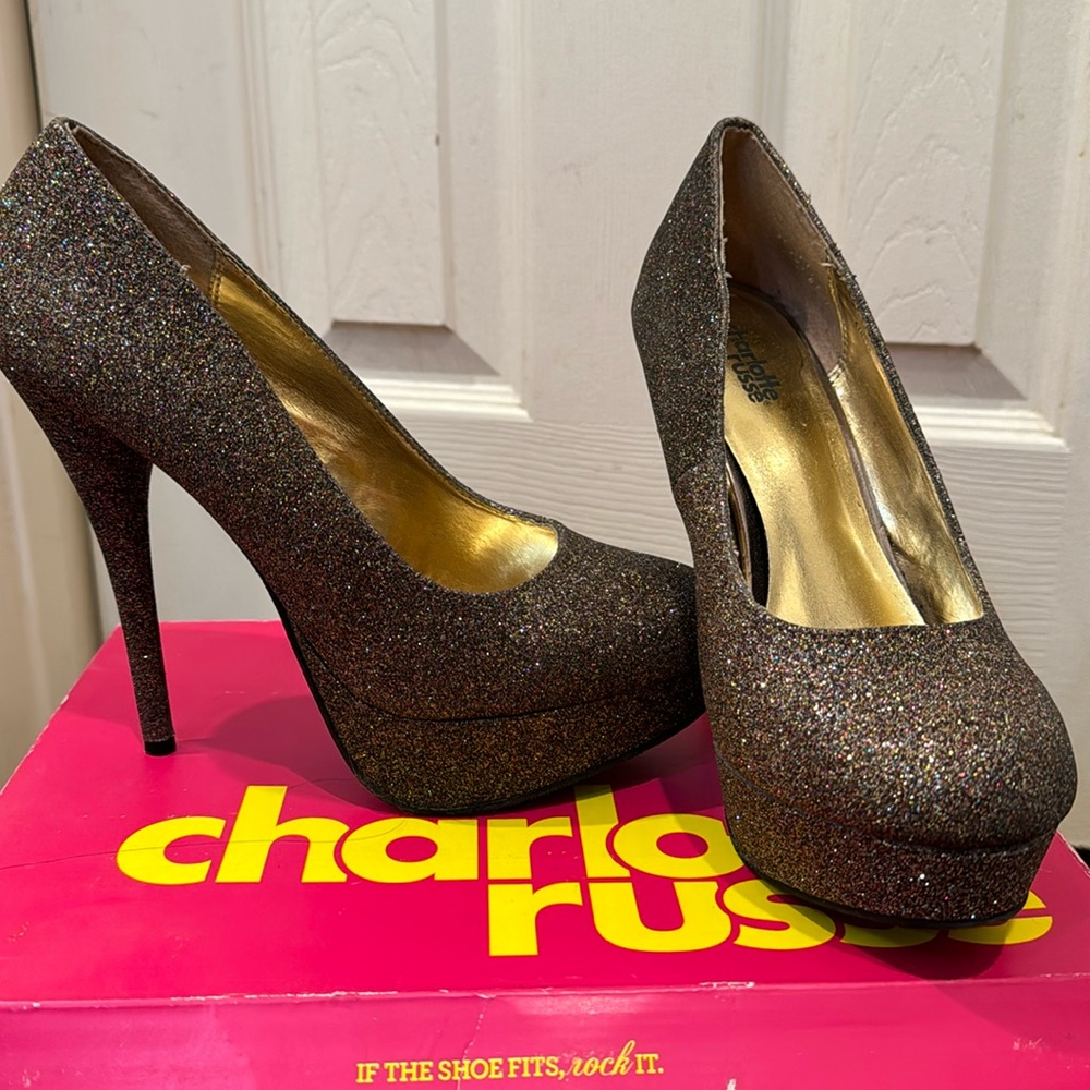 Multi Glitter Heels